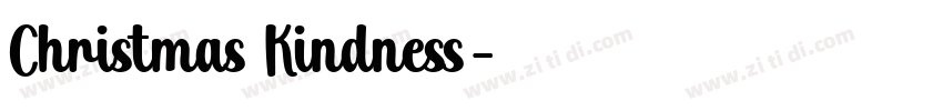 Christmas Kindness字体转换